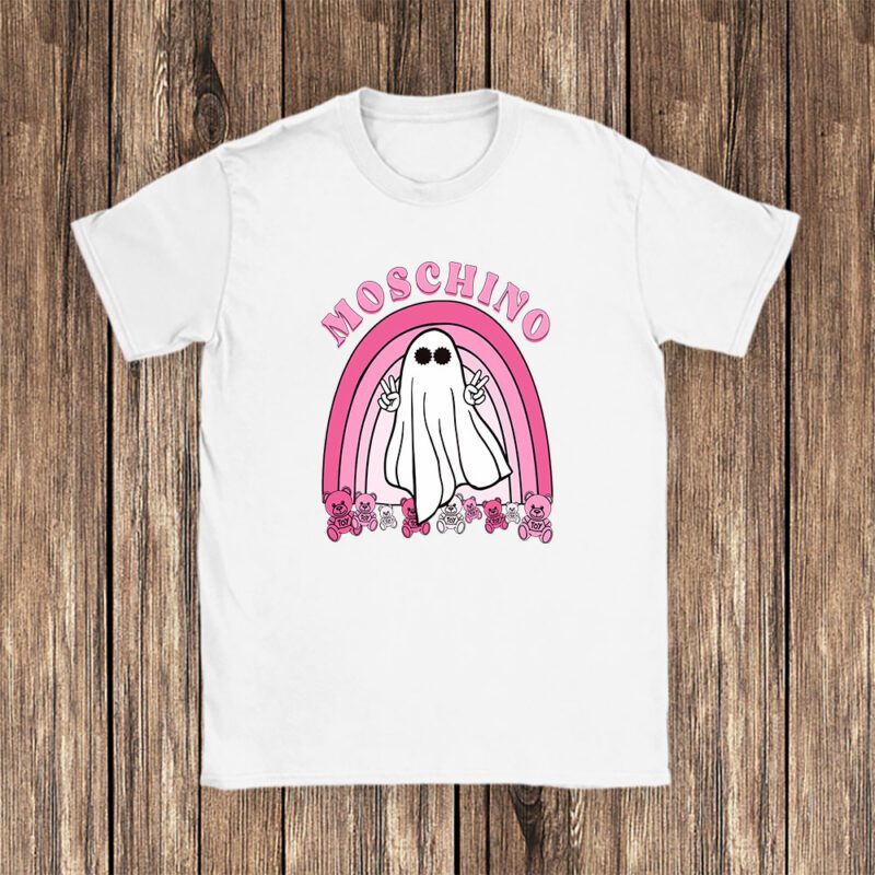 Retro Spooky Halloween Shirt Moschino Unisex T Shirt Cotton Tee TAT10169 1