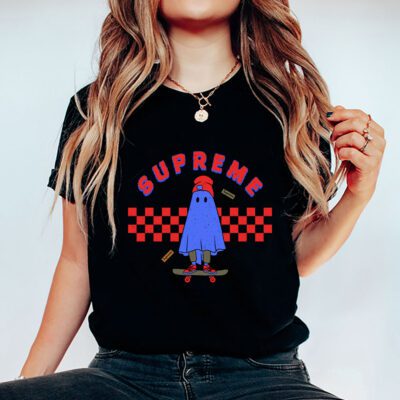 Retro Spooky Halloween Shirt Supreme Unisex T Shirt Cotton Tee TAT10176 5