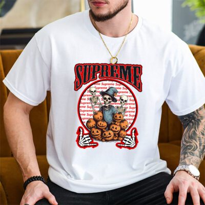 Retro Spooky Halloween Shirt Supreme Unisex T Shirt Cotton Tee TAT10177 2