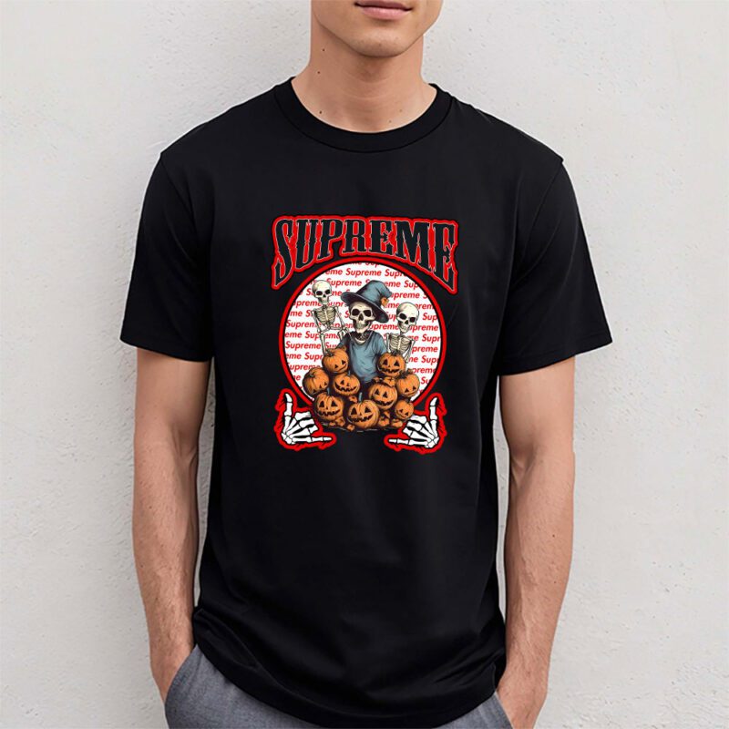 Retro Spooky Halloween Shirt Supreme Unisex T Shirt Cotton Tee TAT10177 4