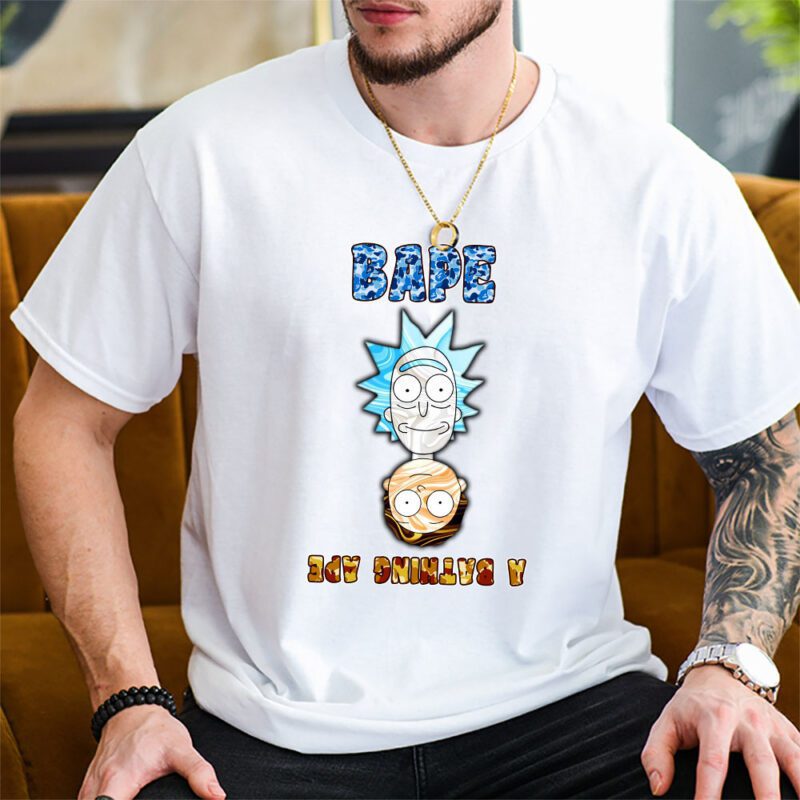 Rick And Morty Bape Unisex T Shirt TAT5551 2