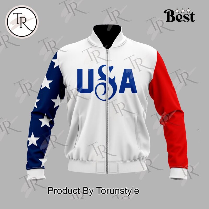 Snoop Dogg USA 2024 Olympics Baseball Jacket TBJ1143 1