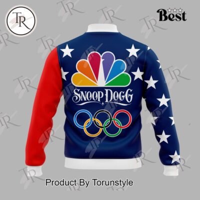 Snoop Dogg USA 2024 Olympics Baseball Jacket TBJ1143 2