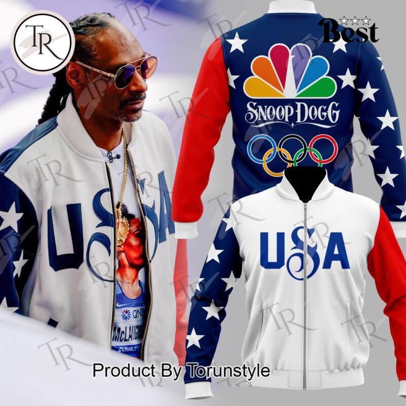 Snoop Dogg USA 2024 Olympics Baseball Jacket TBJ1143