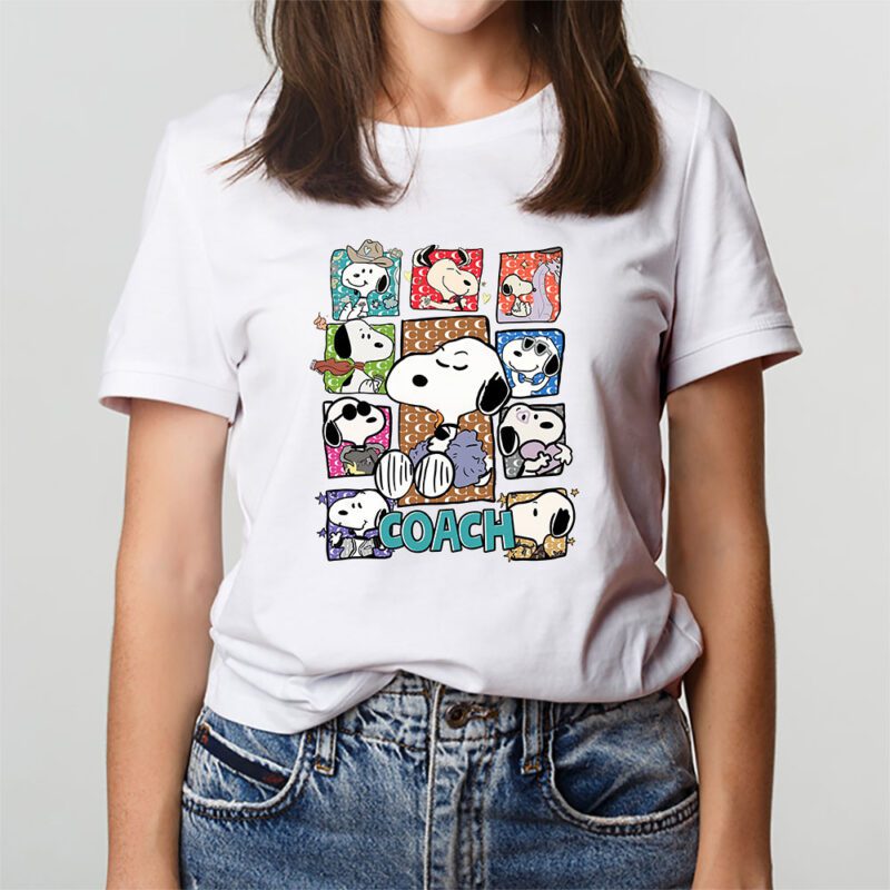 Snoopy Coach Unisex T Shirt Cotton Tee TAT7142 3