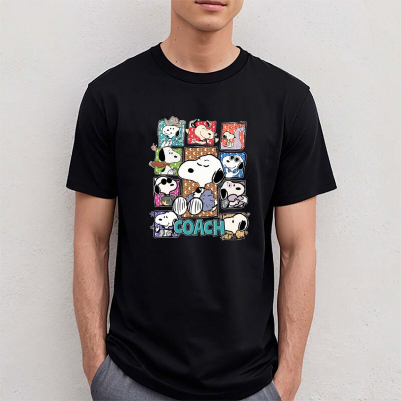 Snoopy Coach Unisex T Shirt Cotton Tee TAT7142 4