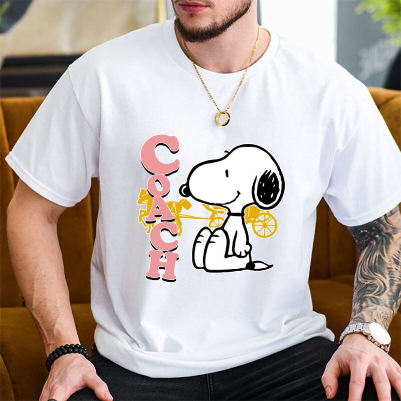 Snoopy Coach Unisex T Shirt Cotton Tee TAT7143 2