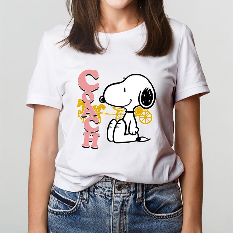 Snoopy Coach Unisex T Shirt Cotton Tee TAT7143 3