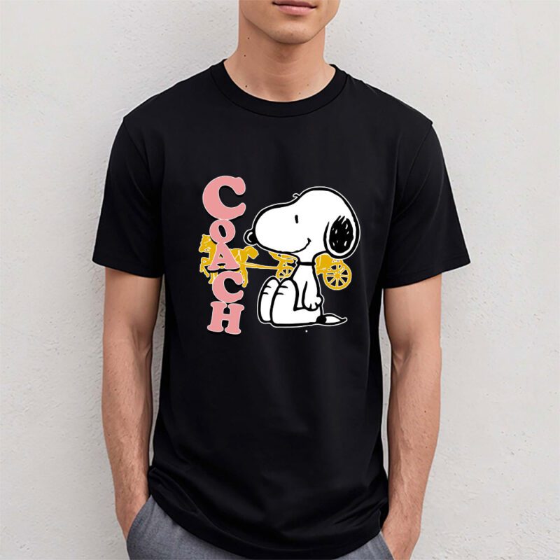 Snoopy Coach Unisex T Shirt Cotton Tee TAT7143 4