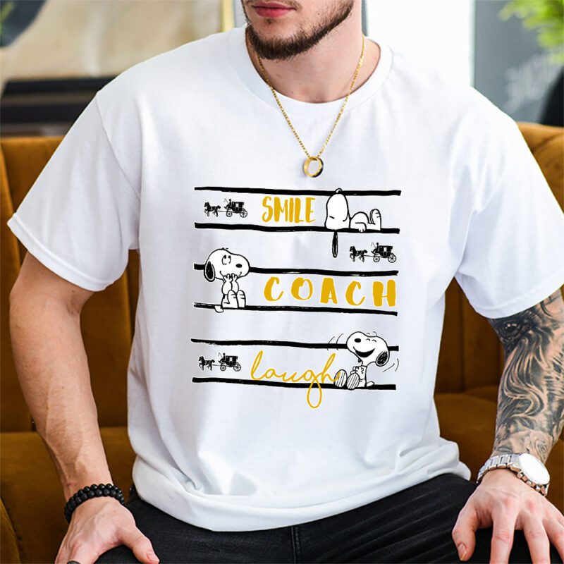 Snoopy Coach Unisex T Shirt Cotton Tee TAT7144 2