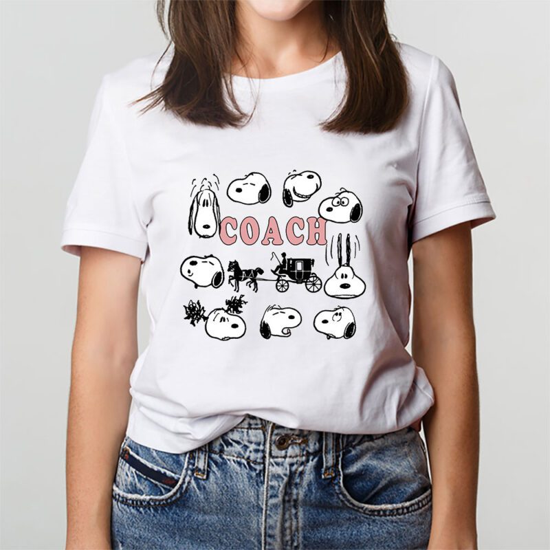 Snoopy Coach Unisex T Shirt Cotton Tee TAT7146 3