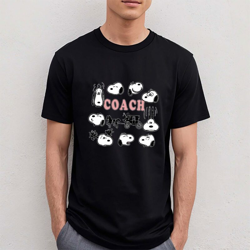 Snoopy Coach Unisex T Shirt Cotton Tee TAT7146 4