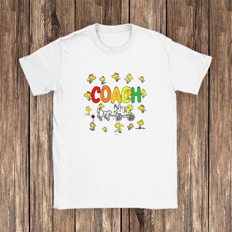 Snoopy Coach Unisex T Shirt Cotton Tee TAT7658 1