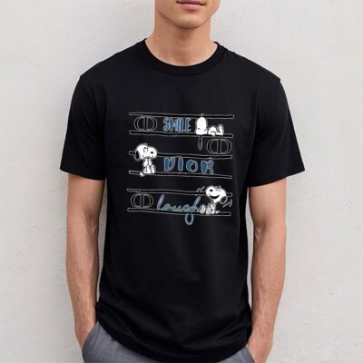 Snoopy Dior Unisex T Shirt Cotton Tee TAT7189 4