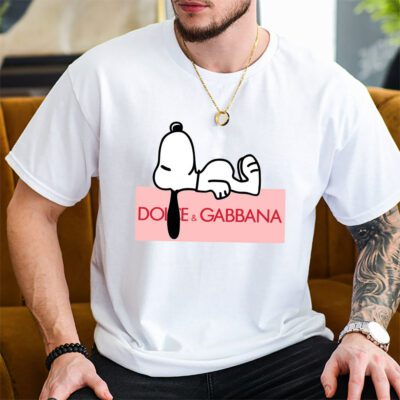 Snoopy Dolce Gabbana Unisex T Shirt Cotton Tee TAT14379 2