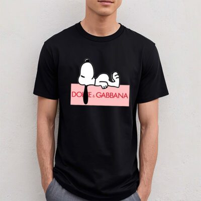 Snoopy Dolce Gabbana Unisex T Shirt Cotton Tee TAT14379 4