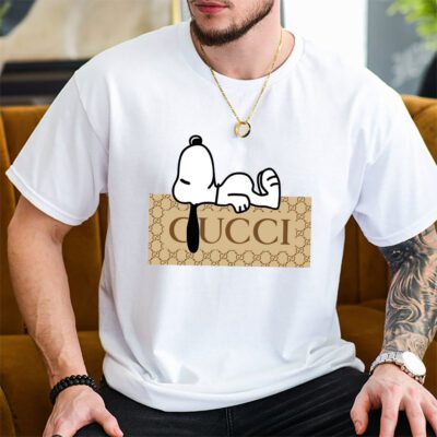 Snoopy Gucci Unisex T Shirt Cotton Tee TAT14392 2