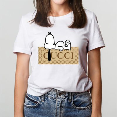 Snoopy Gucci Unisex T Shirt Cotton Tee TAT14392 3