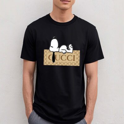 Snoopy Gucci Unisex T Shirt Cotton Tee TAT14392 4