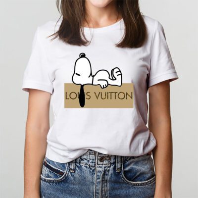 Snoopy Louis Vuitton Unisex T Shirt Cotton Tee TAT14412 3