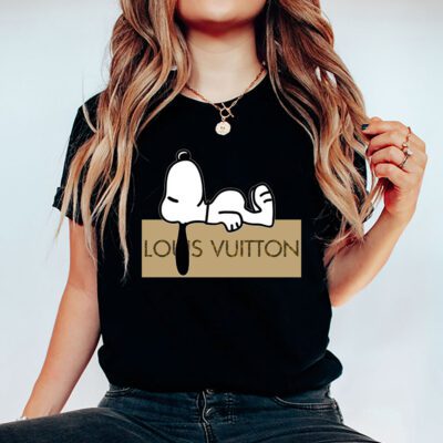 Snoopy Louis Vuitton Unisex T Shirt Cotton Tee TAT14412 5