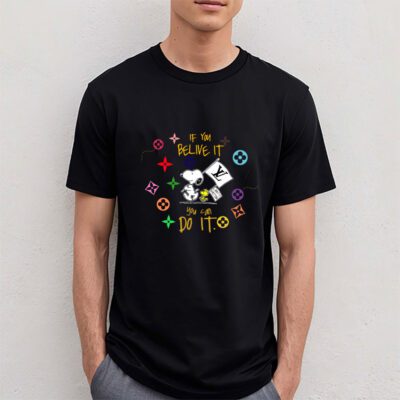 Snoopy Louis Vuitton Unisex T Shirt Cotton Tee TAT7263 4
