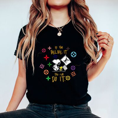 Snoopy Louis Vuitton Unisex T Shirt Cotton Tee TAT7263 5