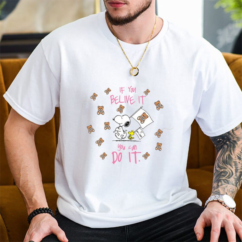 Snoopy Moschino Unisex T Shirt Cotton Tee TAT7273 2