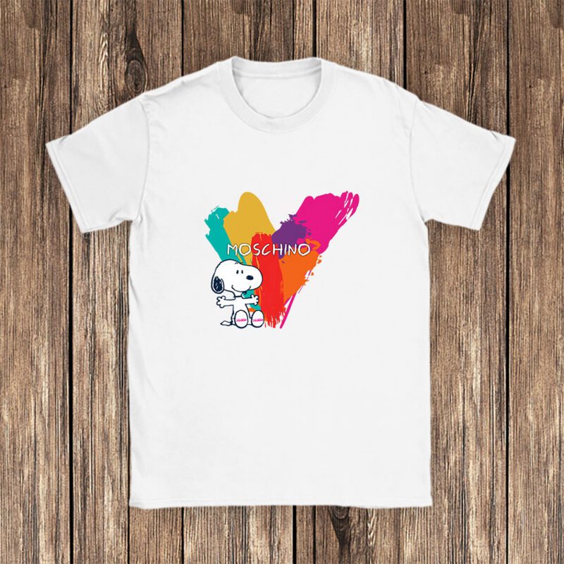 Snoopy Moschino Unisex T Shirt Cotton Tee TAT7274 1