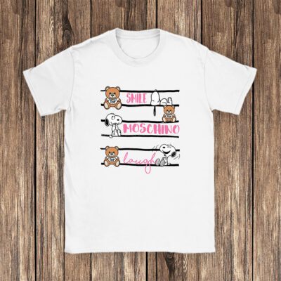 Snoopy Moschino Unisex T-Shirt Cotton Tee TAT7277 1 Snoopy Moschino Unisex T Shirt Cotton Tee TAT7277 1