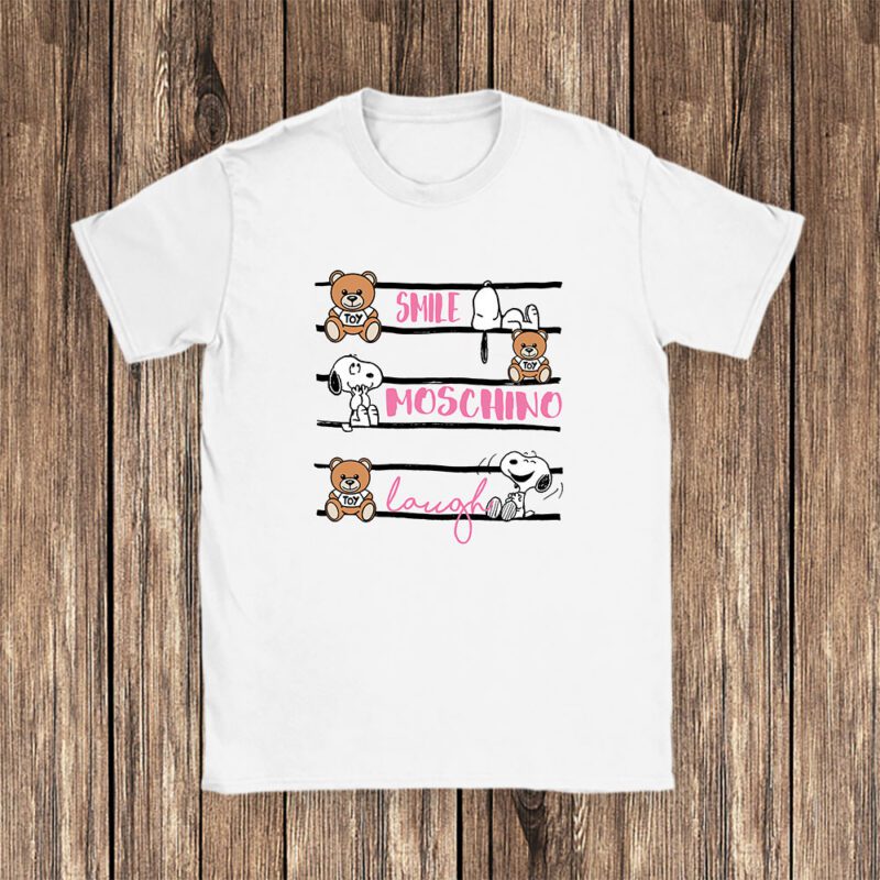 Snoopy Moschino Unisex T Shirt Cotton Tee TAT7277 1