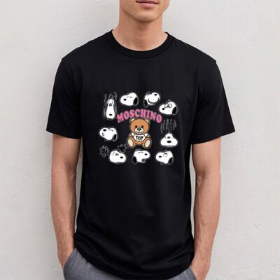 Snoopy Moschino Unisex T-Shirt Cotton Tee TAT7279 4 Snoopy Moschino Unisex T Shirt Cotton Tee TAT7279 4