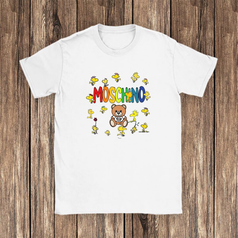 Snoopy Moschino Unisex T Shirt Cotton Tee TAT7672 1