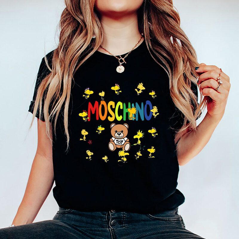 Snoopy Moschino Unisex T Shirt Cotton Tee TAT7672 5