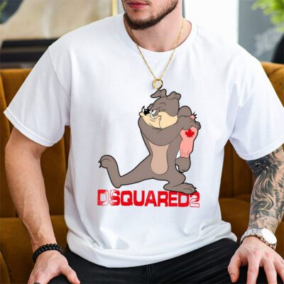 Spike Bulldog In Tom And Jerry Dsquared2 Unisex T Shirt TAT5567 2