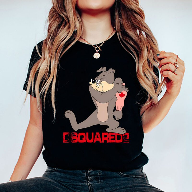 Spike Bulldog In Tom And Jerry Dsquared2 Unisex T Shirt TAT5567 5