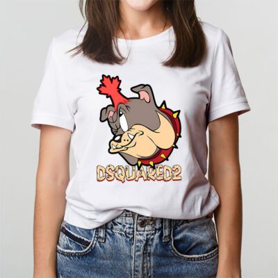 Spike Bulldog In Tom And Jerry Dsquared2 Unisex T Shirt TAT5568 3