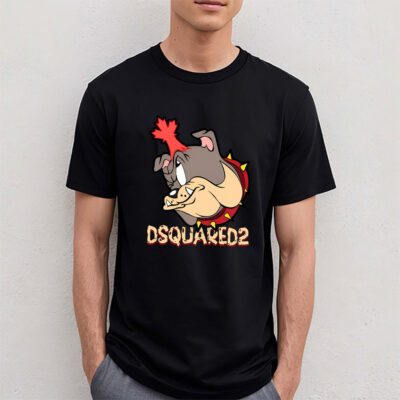 Spike Bulldog In Tom And Jerry Dsquared2 Unisex T Shirt TAT5568 4