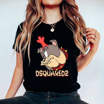 Spike Bulldog In Tom And Jerry Dsquared2 Unisex T Shirt TAT5568 5