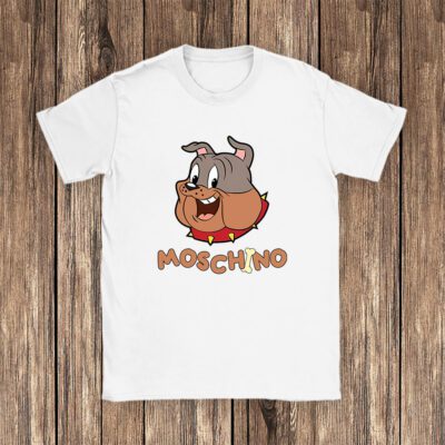 Spike Bulldog In Tom And Jerry Moschino Unisex T-Shirt TAT5569 1 Spike Bulldog In Tom And Jerry Moschino Unisex T Shirt TAT5569 1