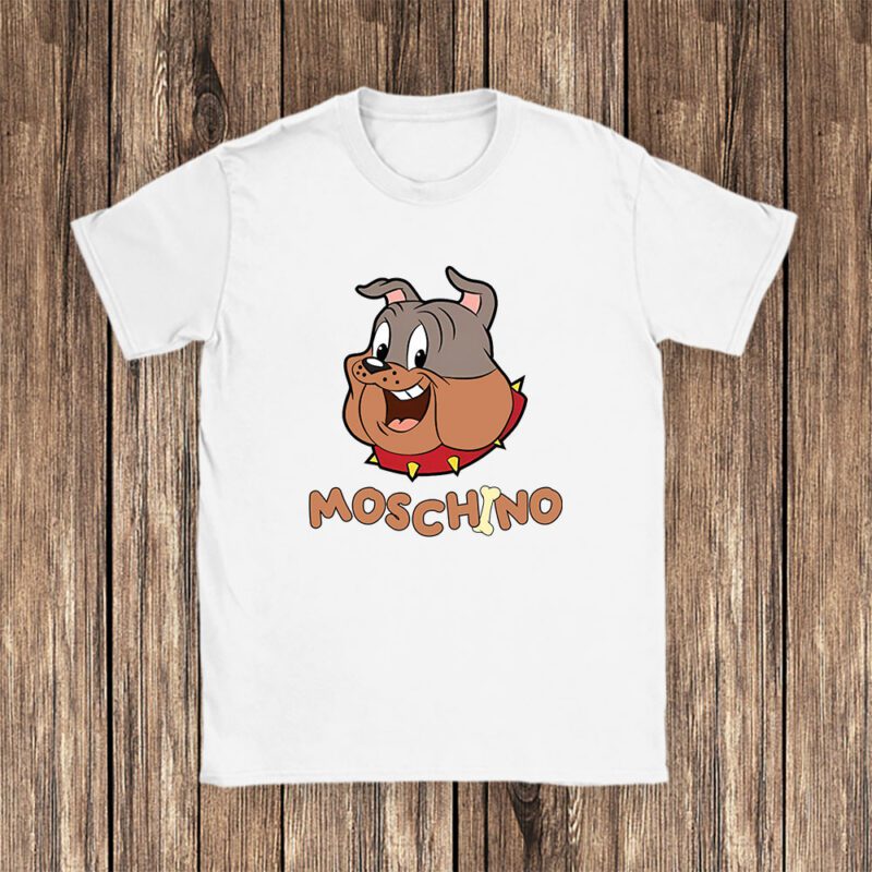Spike Bulldog In Tom And Jerry Moschino Unisex T Shirt TAT5569 1