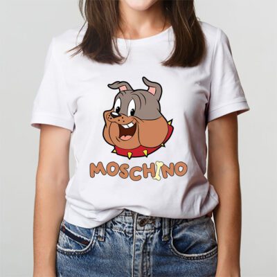 Spike Bulldog In Tom And Jerry Moschino Unisex T-Shirt TAT5569 3 Spike Bulldog In Tom And Jerry Moschino Unisex T Shirt TAT5569 3