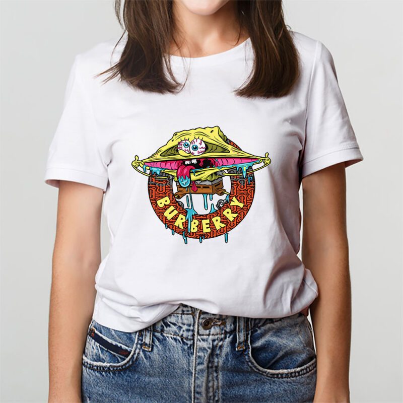 Spongebob Burberry Unisex T Shirt Cotton Tee TAT10179 3