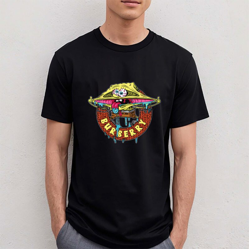 Spongebob Burberry Unisex T Shirt Cotton Tee TAT10179 4
