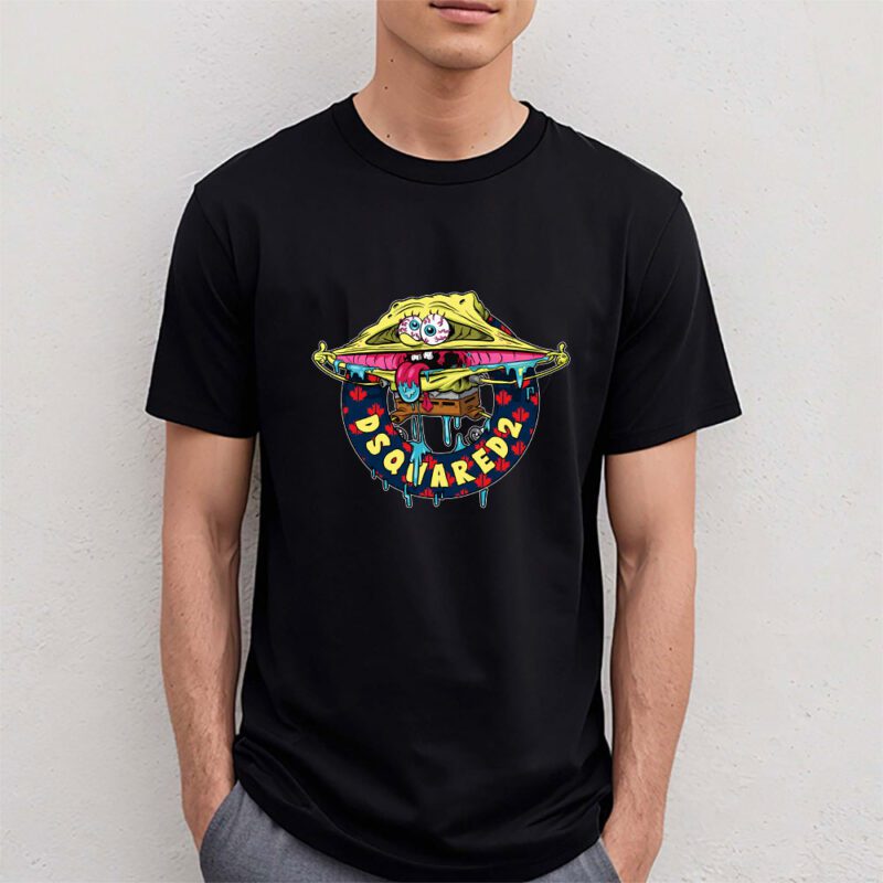 Spongebob Dsquared2 Unisex T Shirt Cotton Tee TAT10180 4