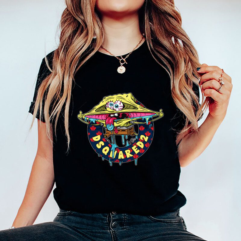 Spongebob Dsquared2 Unisex T Shirt Cotton Tee TAT10180 5