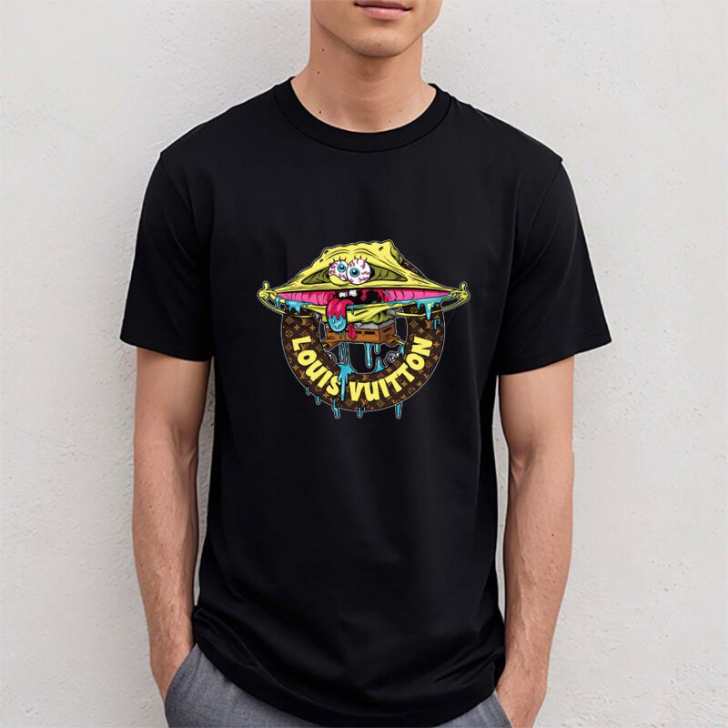 Spongebob Louis Vuitton Unisex T Shirt Cotton Tee TAT10181 4