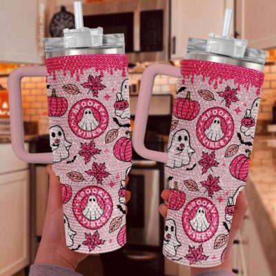 Spooky Vibe 40Oz Rhinestone Stanley Tumbler