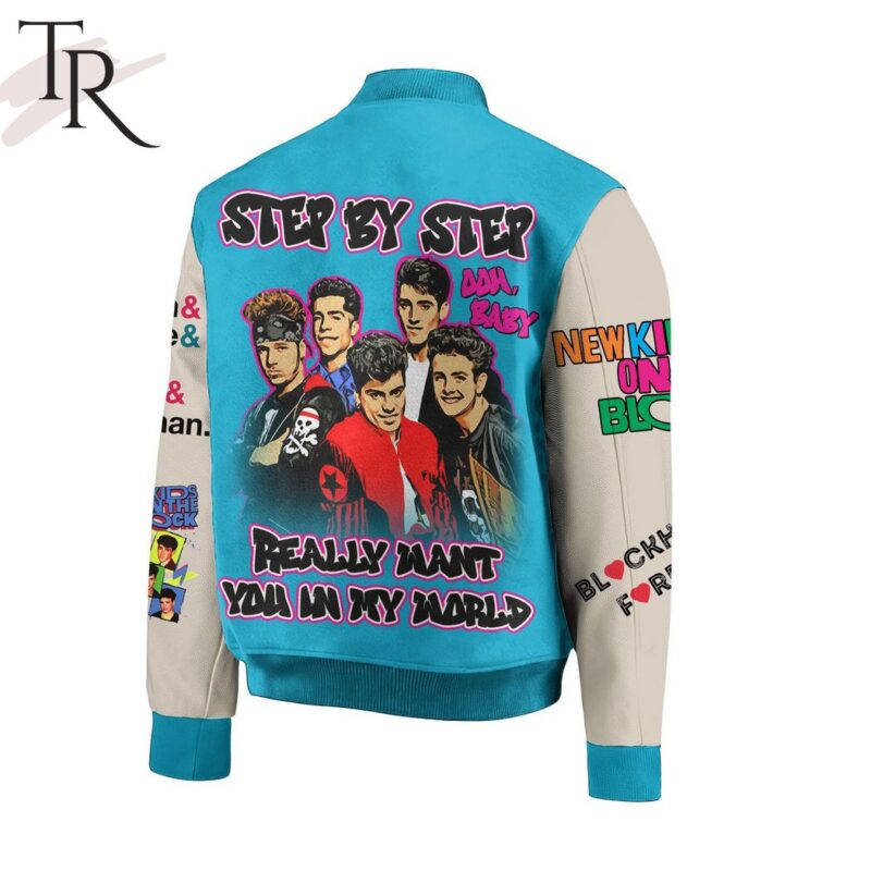 Step By Step Really Want You In My World NKOTB Baseball Jacket TBJ1147 2