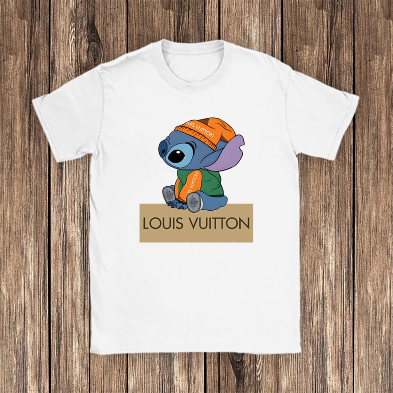 Stitch Louis Vuitton Unisex T Shirt Cotton Tee TAT14411 1